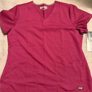 Grey’s Anatomy by Barco Burgundy Scrub Top